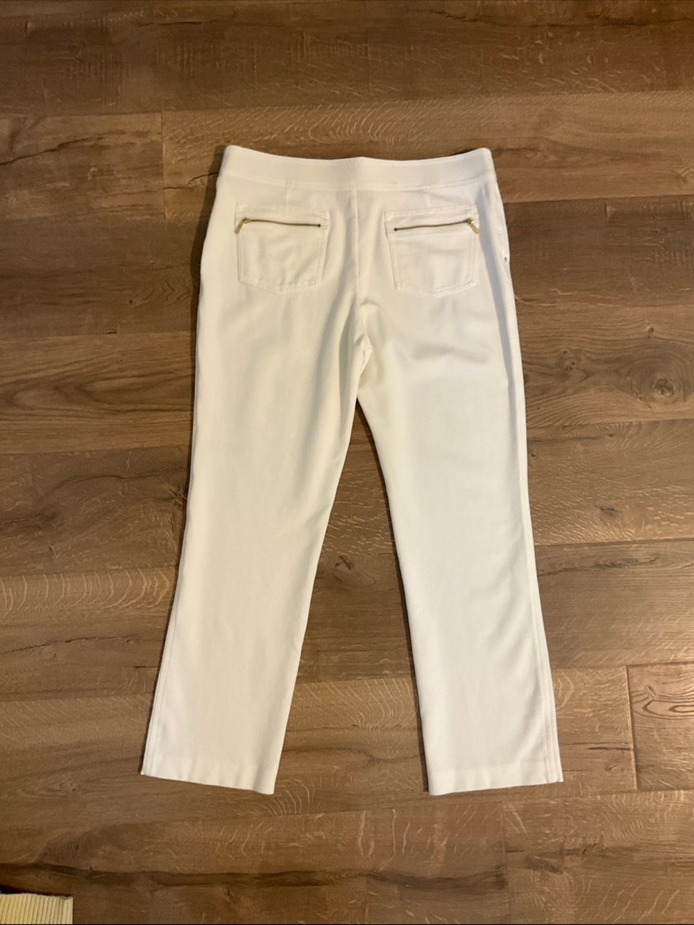 INC International Concepts white slim fit stretchy pants, 16 - Picture 2 of 6